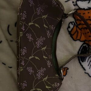 Floral Brown Handbag